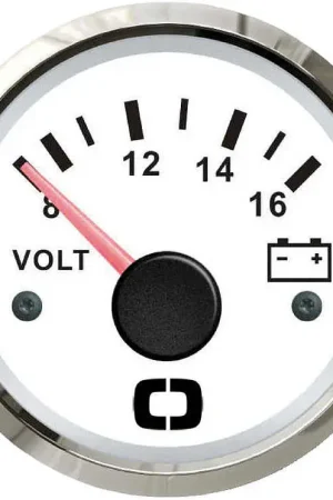 Reso Gratuito Voltmetro 8/16 V - Bianco/Lunetta Lucida