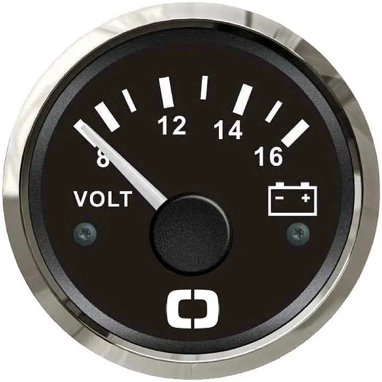 Voltmetro 8/16 V - Nero/Lunetta Lucida Offerta