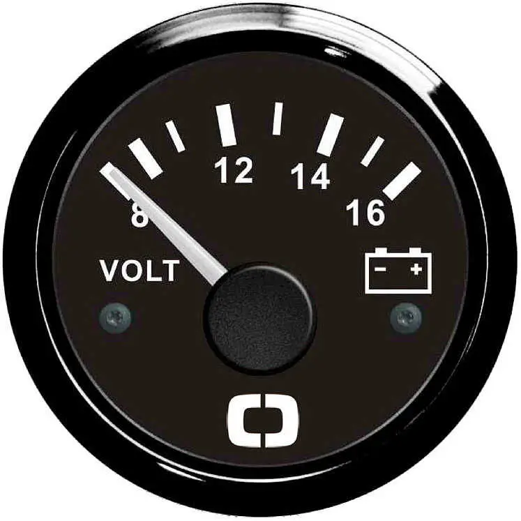 Miglior Prezzo Voltmetro 8/16 V - Nero/Lunetta Nera