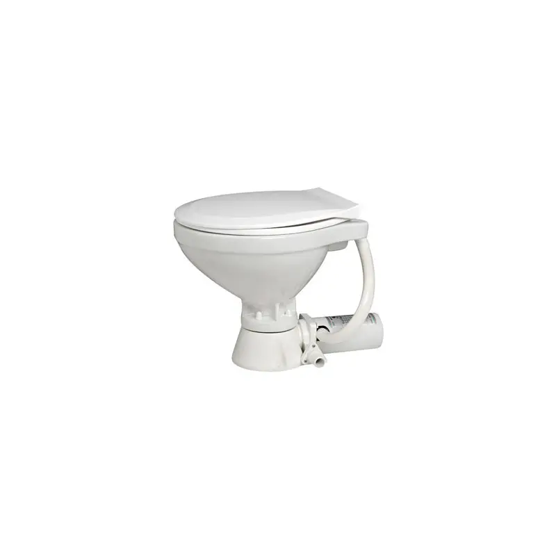 WC Elettrico Mediterraneo - Tazza piccola 24 V. - Tavoletta plastica bianca Professionale