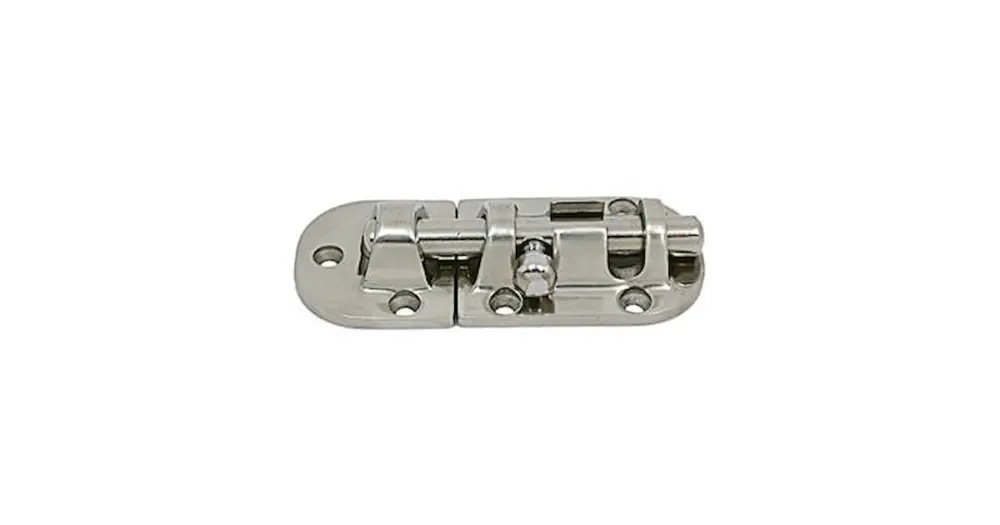 Offerta Catenaccio in acciaio inox con angoli smussati