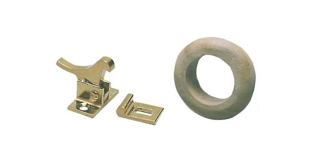 Chiusura a molla in ottone e Teak Sconto