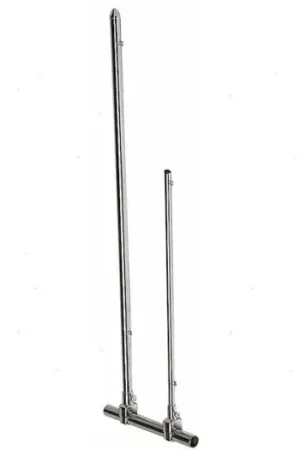 Affare ASTA PORTABANDIERA CLAMP H350MM IN OTTONE CROMATO