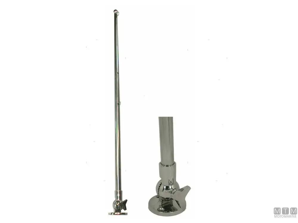 ASTA PORTABANDIERA PIEGHEVOLE H600MM IN ACCIAIO INOX Offerta Del Giorno