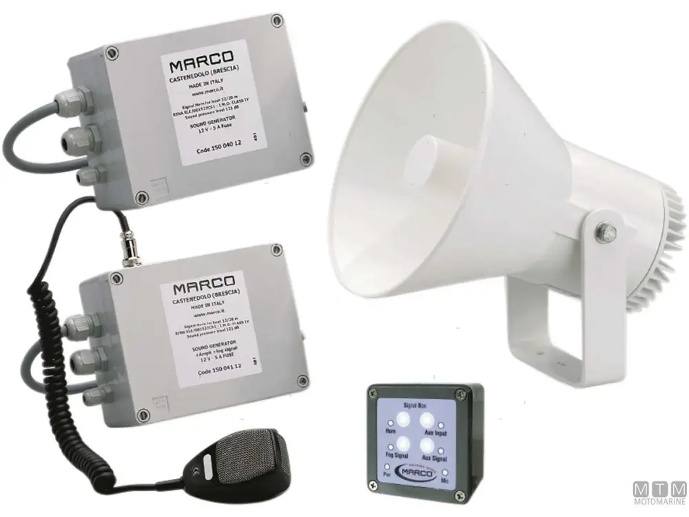 AVVISATORE A FISCHIO CON MICROFONO MARCO 24V A NORME R.I.NA. Promozione