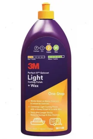 3M PERFECT-IT GELCOAT LIGHT POLISH & WAX 946ML Prezzo Ridotto