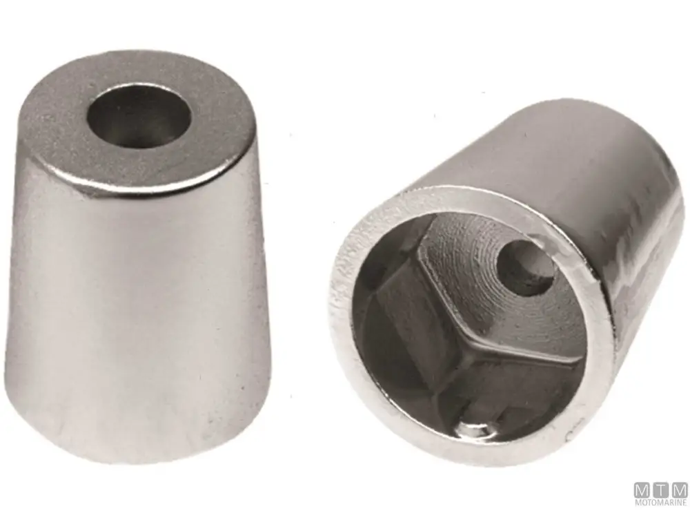 ANODO A OGIVA CON INNESTO ESAGONALE D45MM IN ZINCO Super Prezzo