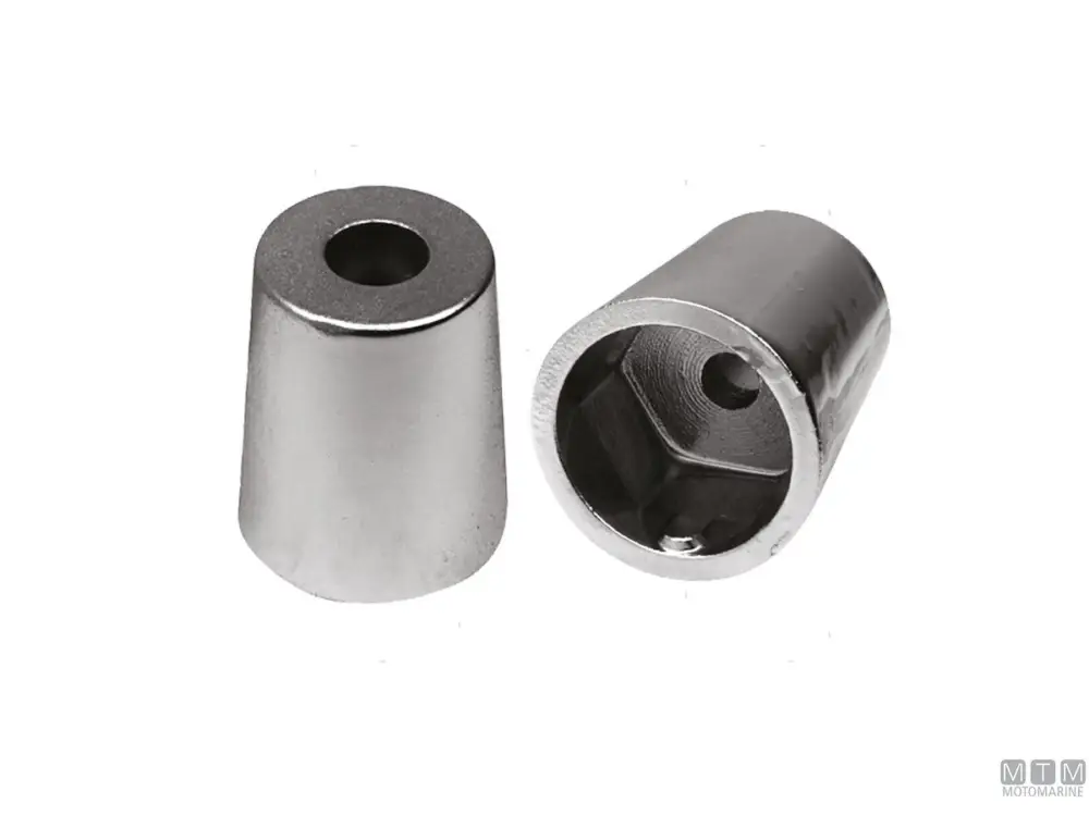 Sconto ANODO A OGIVA CON INNESTO ESAGONALE D40MM IN ALLUMINIO
