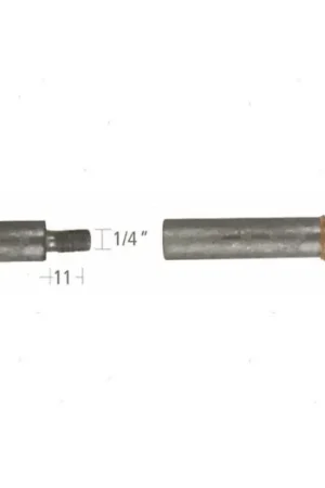 Spedizione Espresso ANODO BARROTTO+TAPPO CATERP.10X38MM IN ZINCO