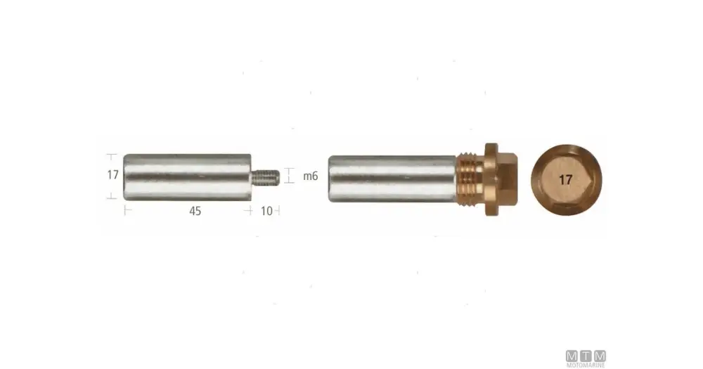 Prezzo Di Fabbrica ANODO BARROTTO+TAPPO SCANIA IN ZINCO