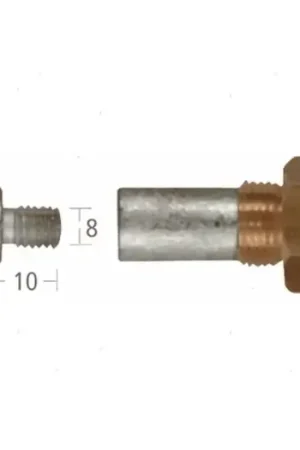 ANODO BARROTTO VM 14X20MM IN ZINCO Ultimissimo Modello