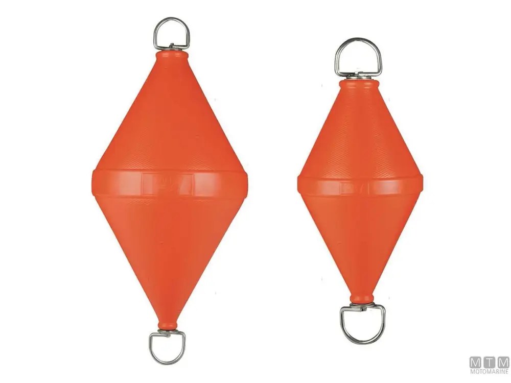 BOA ORMEGGIO BICONICA CON ASTA INOX D50CM H103CM ARANCIO Affare