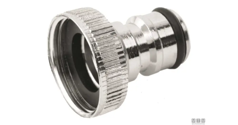 Ultima Occasione RACCORDO PORTAGOMMA RAPIDO DA 3/4" IN OTTONE CROMATO
