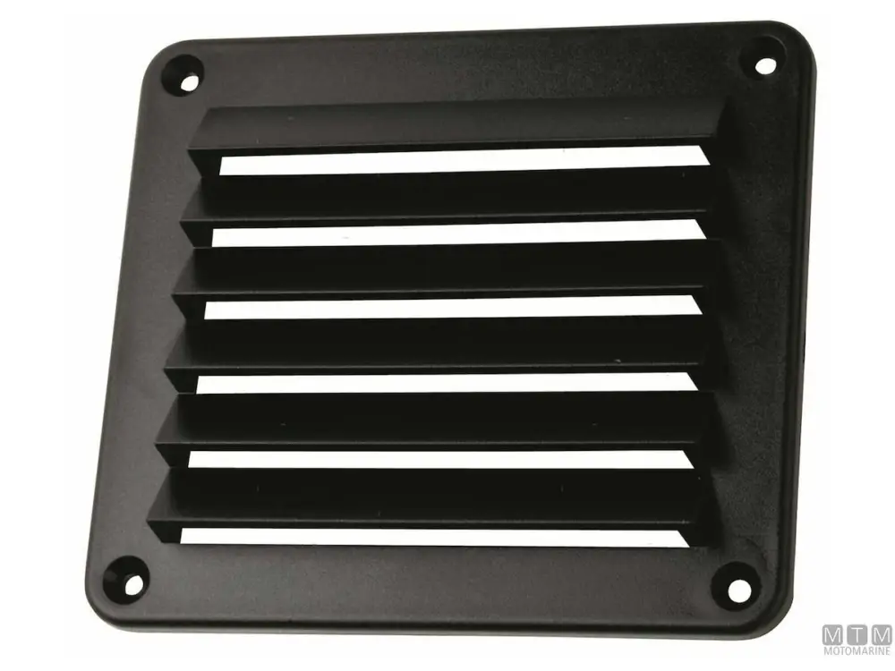 PRESA D'ARIA 140X124MM IN PLASTICA NERA Occasione