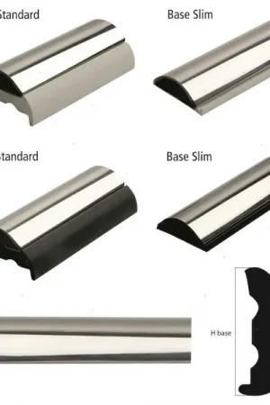 A Buon Prezzo BASE NERA SLIM PER SUPPORTO PROFILO PARABORDO SPHAERA H30MM L12M