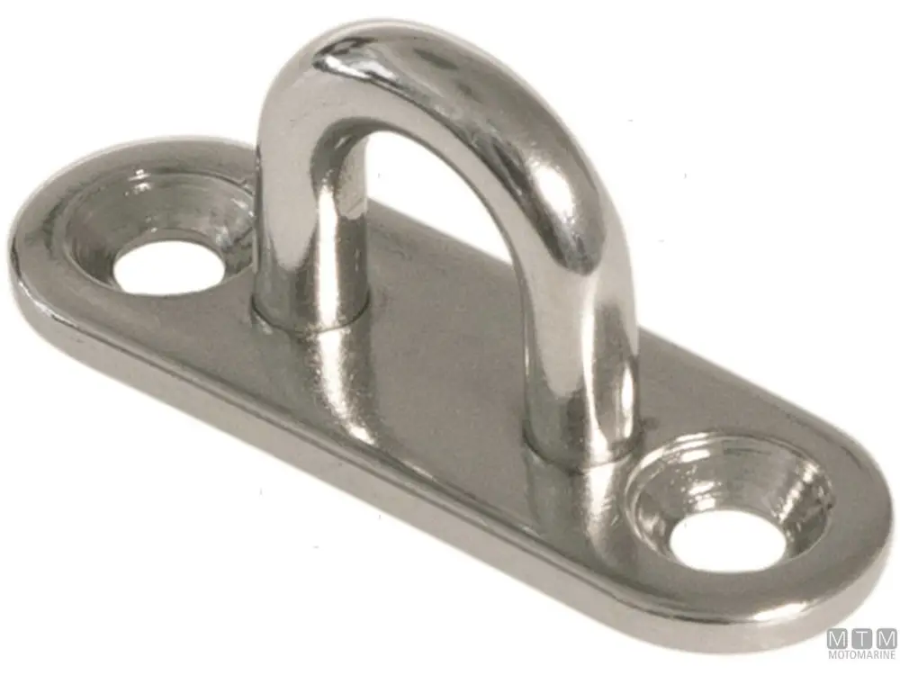 Ultima Occasione PONTICELLO SU PIASTRA 2 FORI D6MM ACCIAIO INOX 316