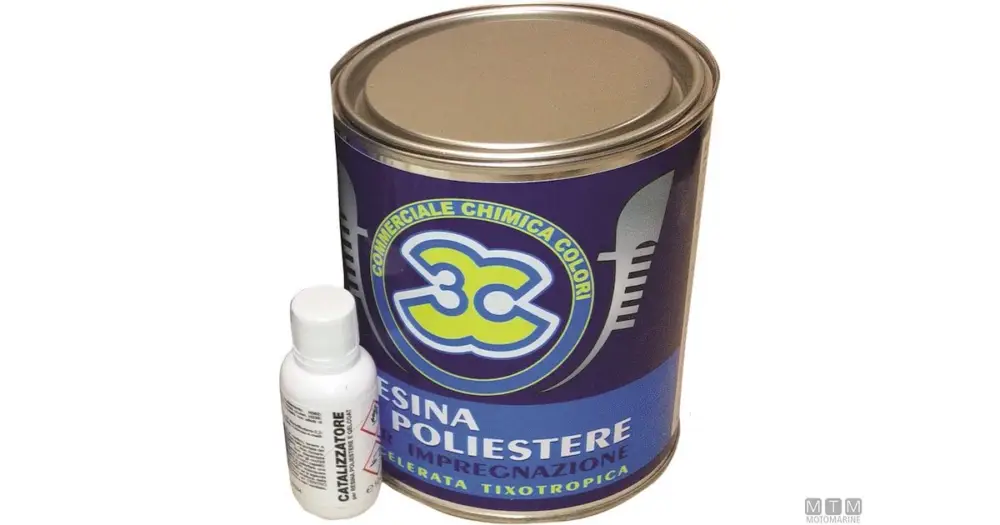 RESINA POLIESTERE 3C 4L CON CATALIZZATORE Promo Stagionale