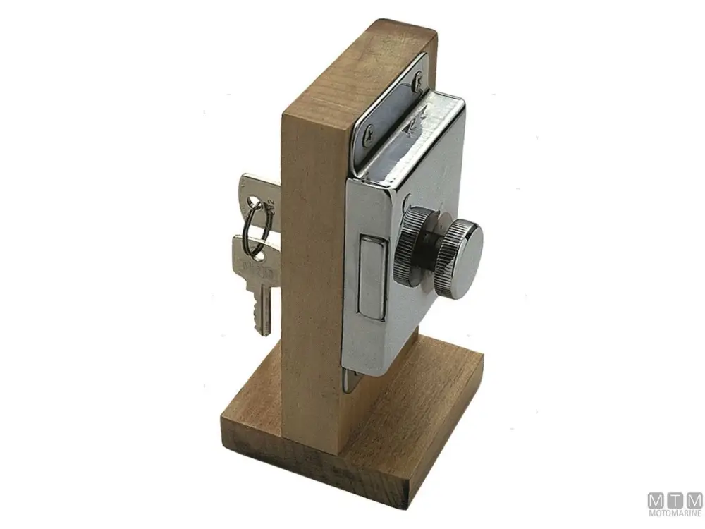 SERRATURA DA APPLICARE 2 MANI CON CHIAVI 3656P H25 IN OTTONE CROMATO Super Prezzo