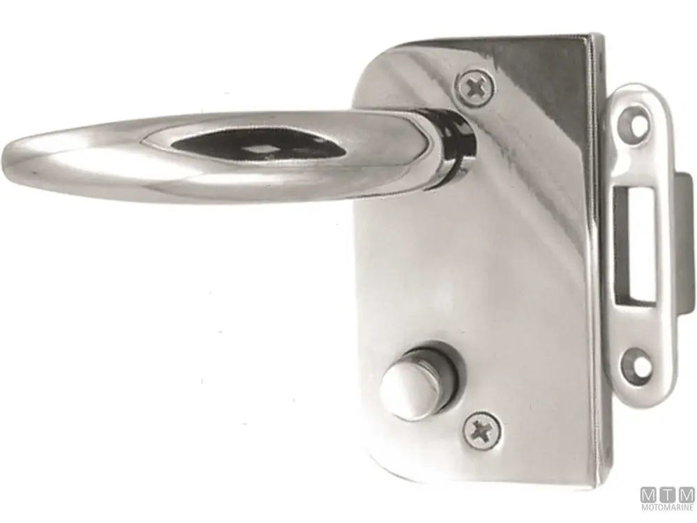 SERRATURA PORTA CON PRIVACY E CHIAVI SINISTRA IN ACCIAIO INOX Popolare