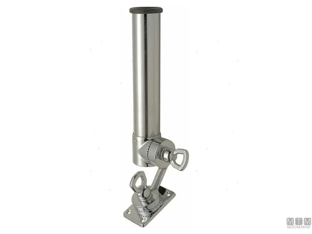 PORTACANNE ORIENTABILE DOPPIO SNODO D40MM IN OTTONE CROMATO Di Tendenza
