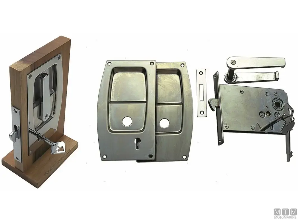 Subito Disponibile SET SERRATURA DA INCASSO 2 MANI CON CHIAVI 3448 ACCIAIO INOX