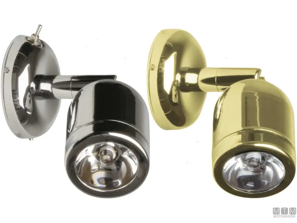 LUCE LED SPOT ORIENTABILE IN OTTONE LUCIDO 8-30V Bestseller