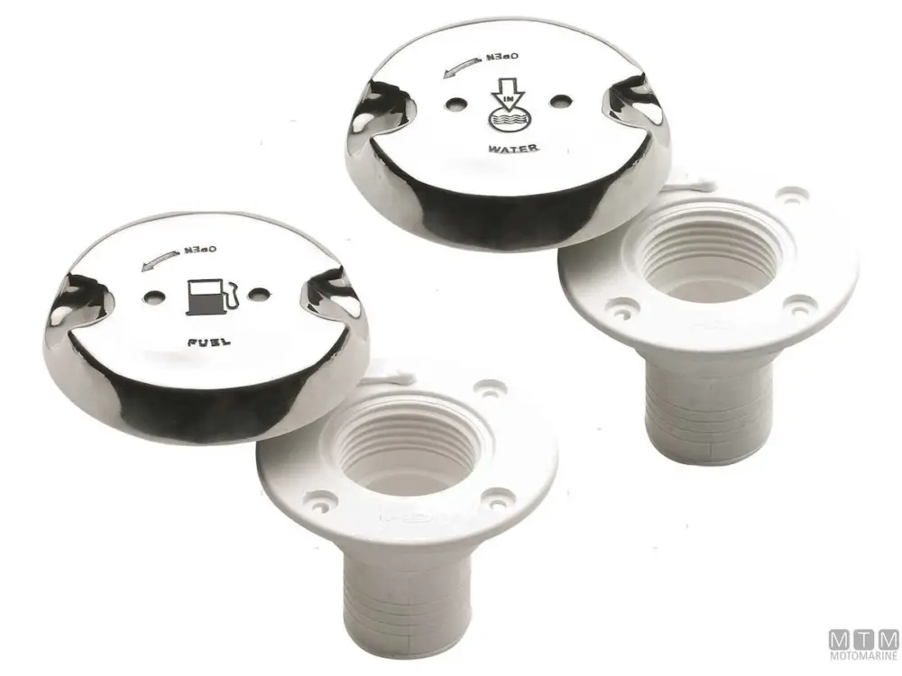 TAPPO COPERTA CAN FUEL D50 CORPO IN PLASTICA COPERCHIO INOX Offerta Del Giorno