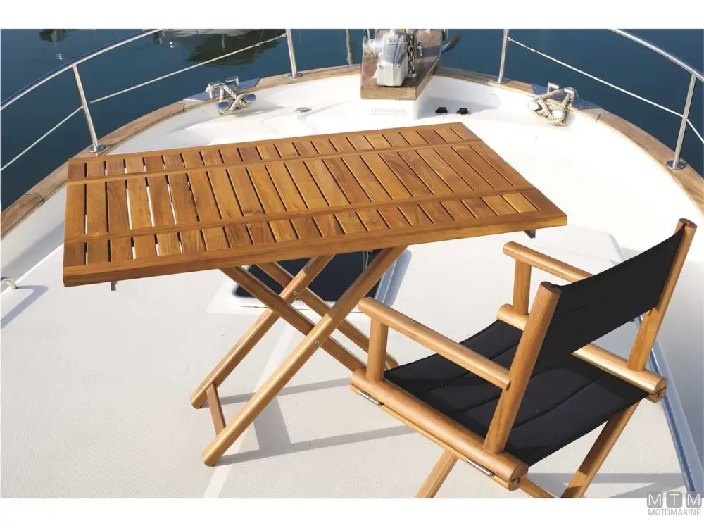 TAVOLINO REGOLABILE MB IN TEAK 120X40/80CM H75/60CM Offerta Limitata