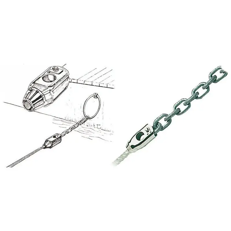 Adattatore Cima/Catena 12/8 mm in Acciaio Inox AISI 316 - Collegamento Sicuro per Ancora e Ormeggi di Poppa - Marca Osculati Affare