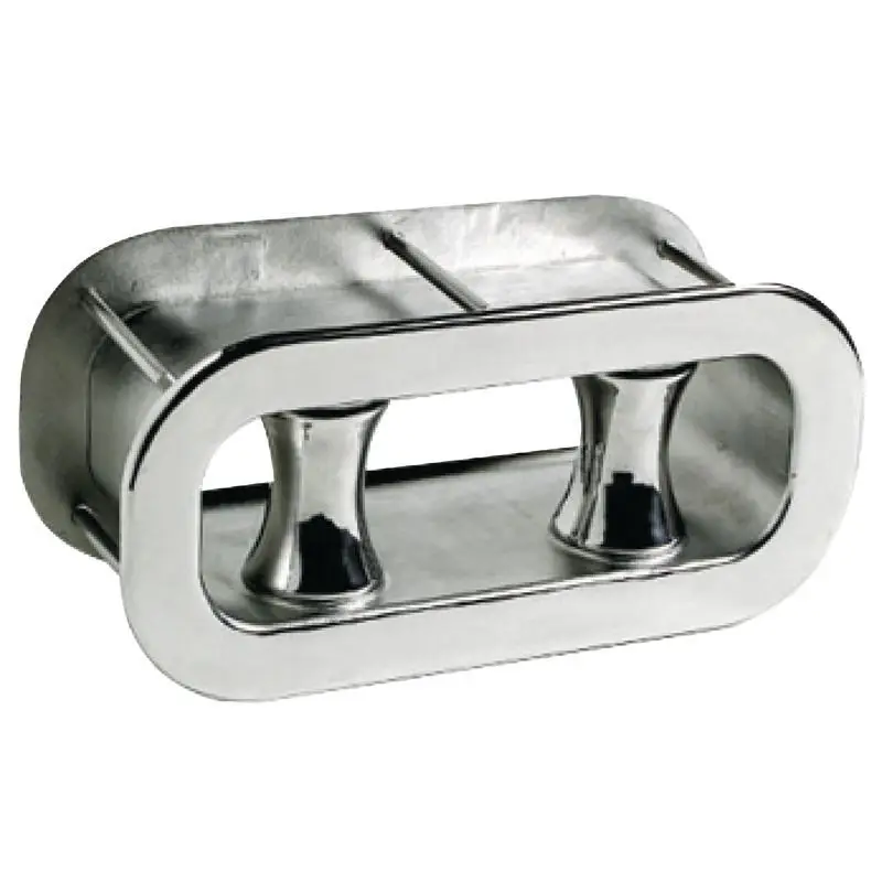 Acquista Ora Cubia a rulli Osculati in acciaio inox AISI 316 lucidato a specchio 340 x 160 mm con controflangia e moletta regolabile per nautica