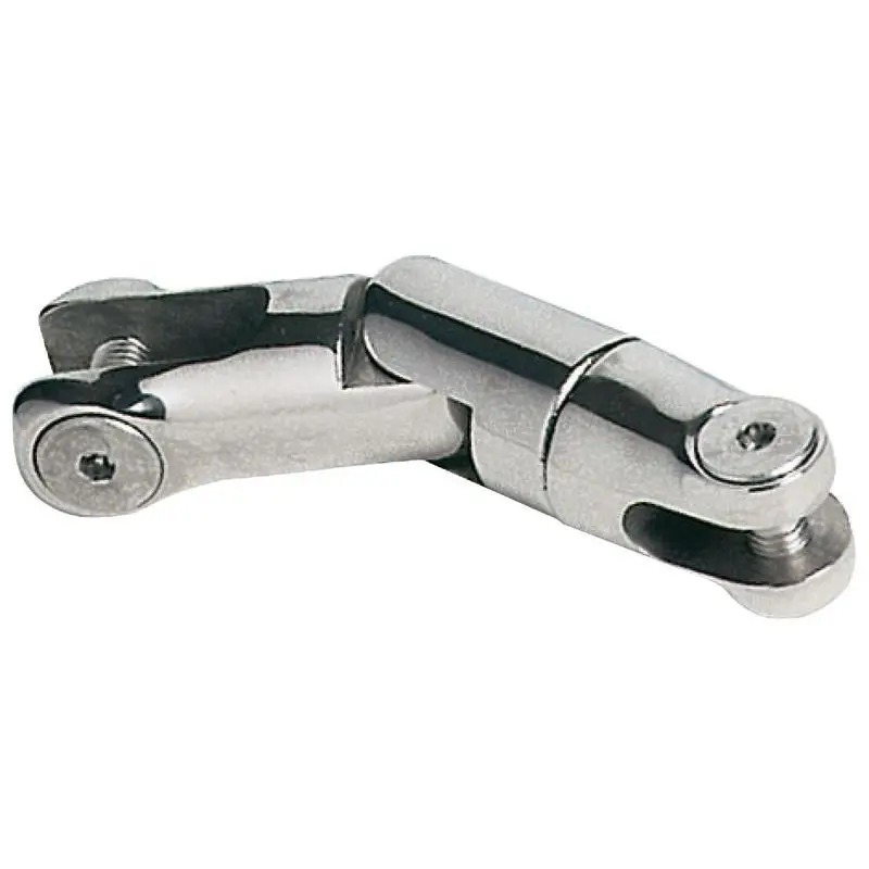 Subito Disponibile Attacco Girevole Inox a Doppio Snodo 6/8 mm Osculati - Acciaio Inox AISI 316 per Nautica e Vela, Evoluzione del Modello 01.740.08/10, Senza Sporgenze