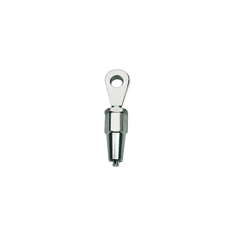 Terminale Inox Occhio Ø 12 mm Osculati per Impiombature - Acciaio Inox AISI 316 con Montaggio Facile e Bloccaggio a Doppio Cono per Cavi Ø 12 mm Promo Stagionale