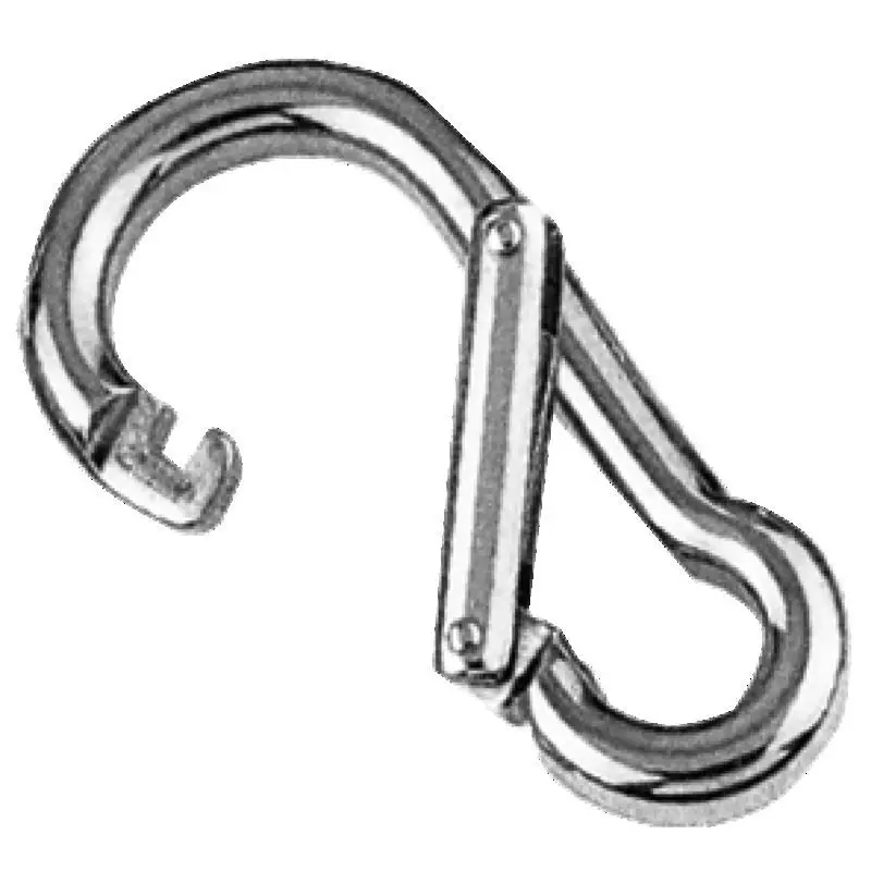 Moschettone Inox AISI 316 Osculati con Apertura Asimmetrica - 120 mm per Vela e Nautica Nuovo Arrivo