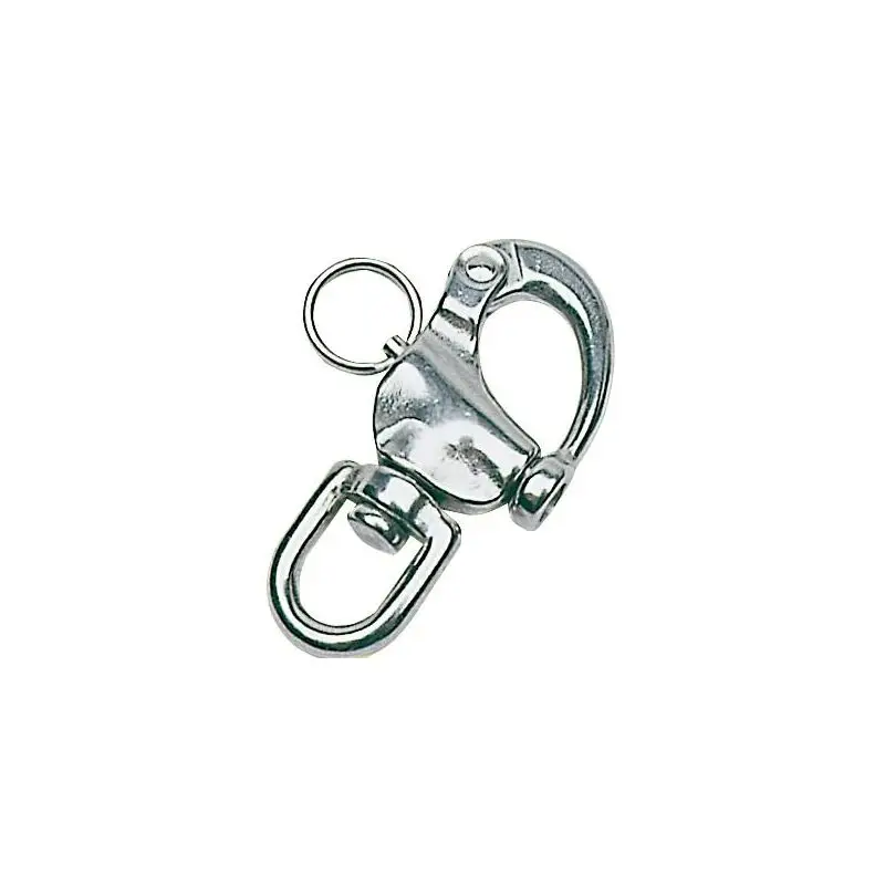 Moschettone Inox Spinnaker 87 mm Osculati - Acciaio Inox AISI 316 Lucidato a Specchio con Occhio Girevole per Nautica e Barche Spedizione Espresso