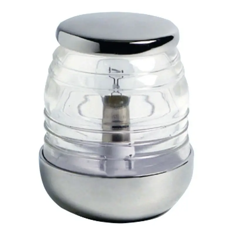 Fanale Inox 360° Osculati 85 mm 24 V in Policarbonato e AISI 316 Lucidato a Specchio per Imbarcazioni Inferiori a 20 m Offerta Lampo