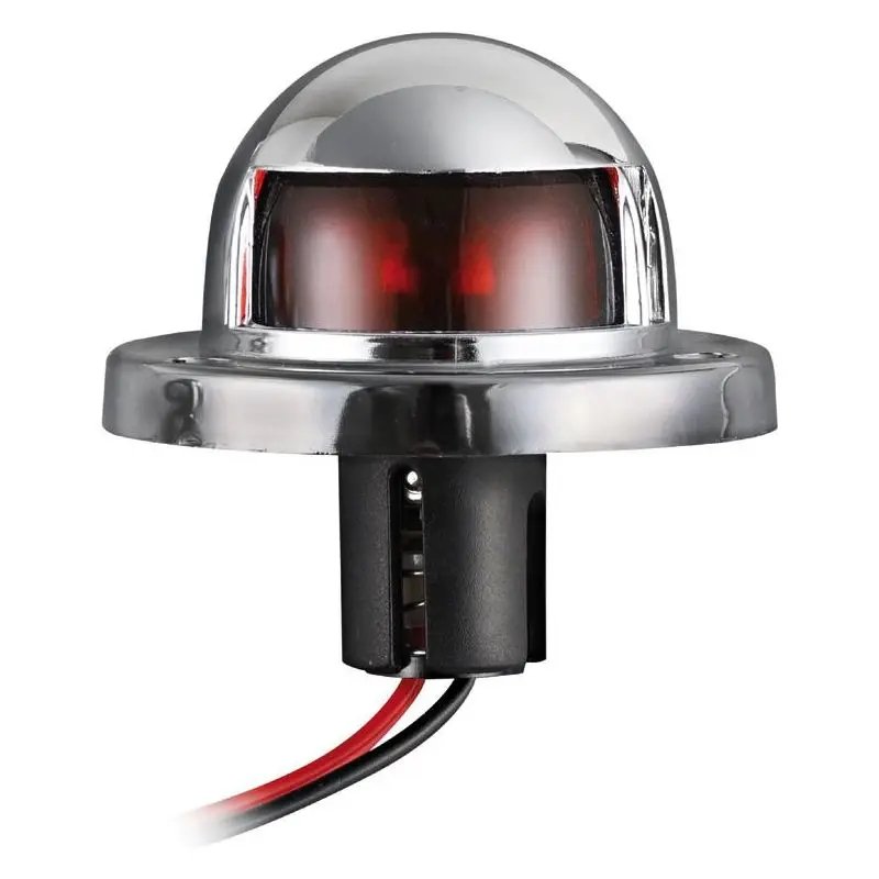 Nuova Collezione Fanalino ABS Cromato Rosso 112° Osculati - Illuminazione Nautica di Qualità per Barche