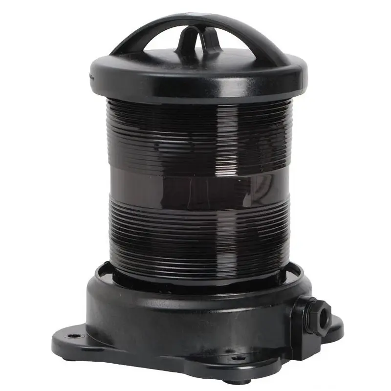 Direttamente Dal Produttore Fanale DHR Bianco 360° per Barche - Omologato Marina Mercantile in Policorbonato e Acciaio Inox con Lampadina a Filamento Verticale