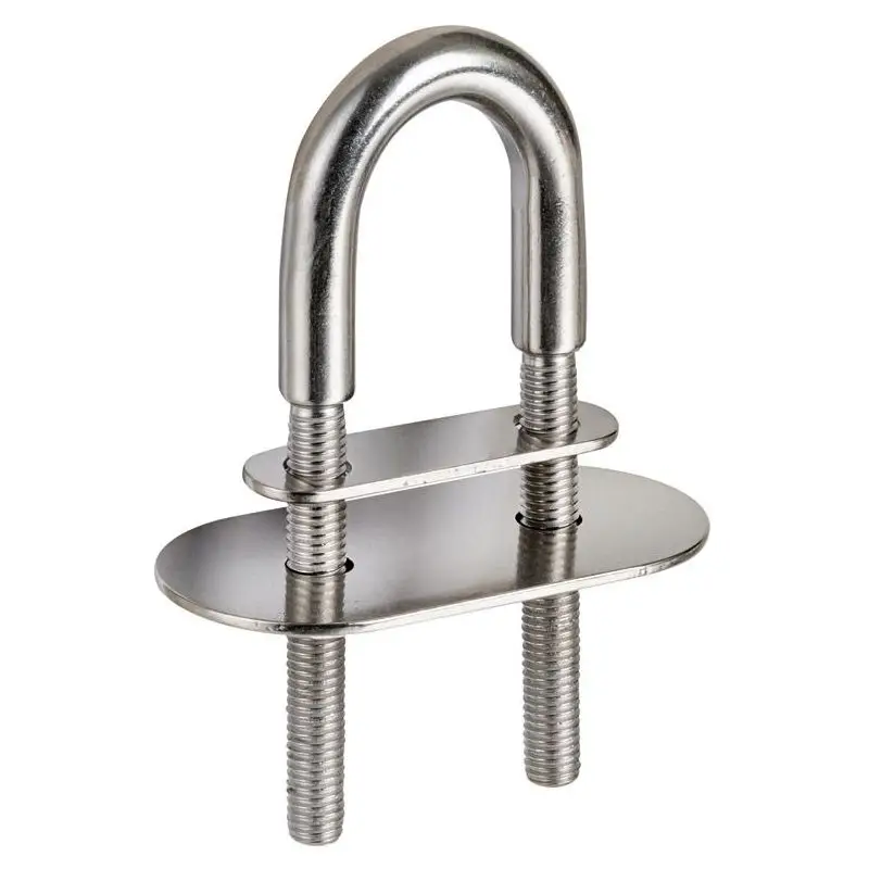 Cavallotto in acciaio inox 90 mm - Dimensioni 45x13 mm per applicazioni nautiche Professionale