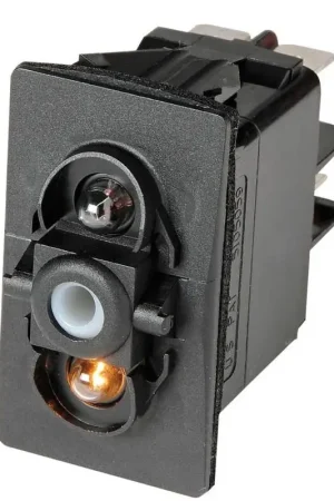 Interruttore ON-OFF Impermeabile 12 V Carling Technologies con Doppia Illuminazione - 20 A a 12V, 15 A a 24V, Installazione Foro Rettangolare 21,5x36,8 mm per Nautica e Vela Occasione