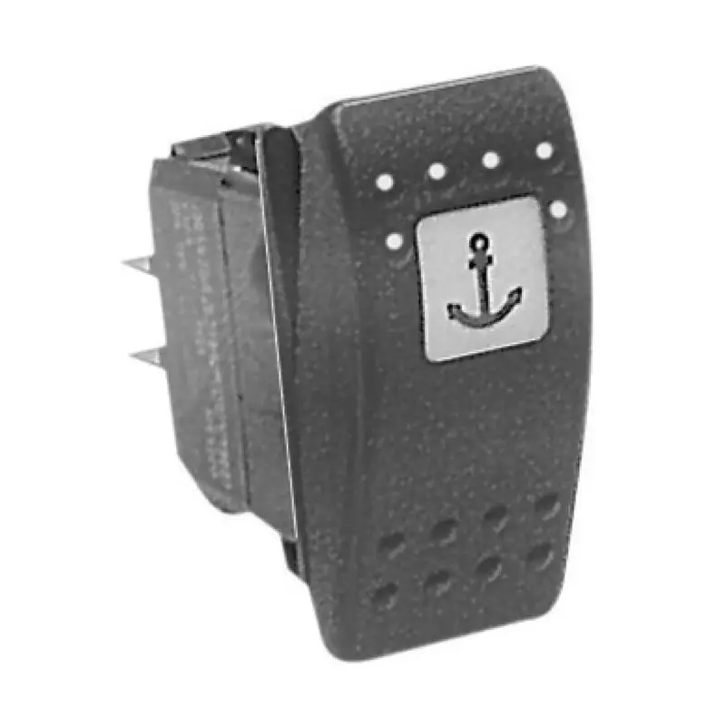 Ordina Subito Interruttore Nautico ON-OFF-ON LED Rosso Impermeabile IP56 con Doppia Illuminazione - Capacità 20A a 12V e 15A a 24V, Foro di Installazione 21,5x36,8 mm