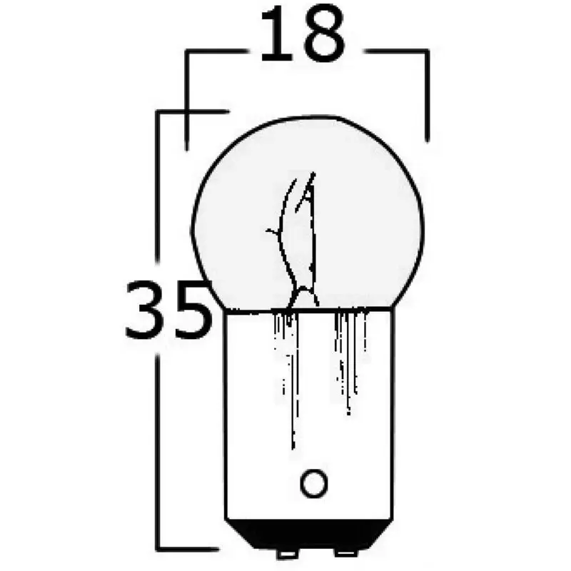 Lampadina bipolare 12 V 5 W con sfera piccola a poli paralleli per nautica e barche - Osculati A Buon Prezzo
