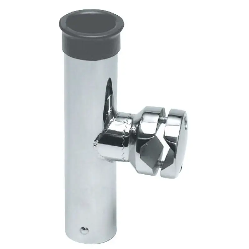 Porta Canna Orientabile 360° per Tubo 22/25 mm in Acciaio Inox AISI 316 con Vite di Regolazione e Boccola in Santoprene - Accessorio Nautico di Alta Qualità Ultime Pezzi