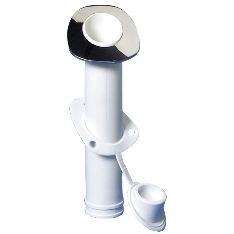 Di Tendenza Portacanne in Nylon Bianco con Frontale in Acciaio Inox AISI 316 Lucidato e Cappuccio Stagna - Osculati