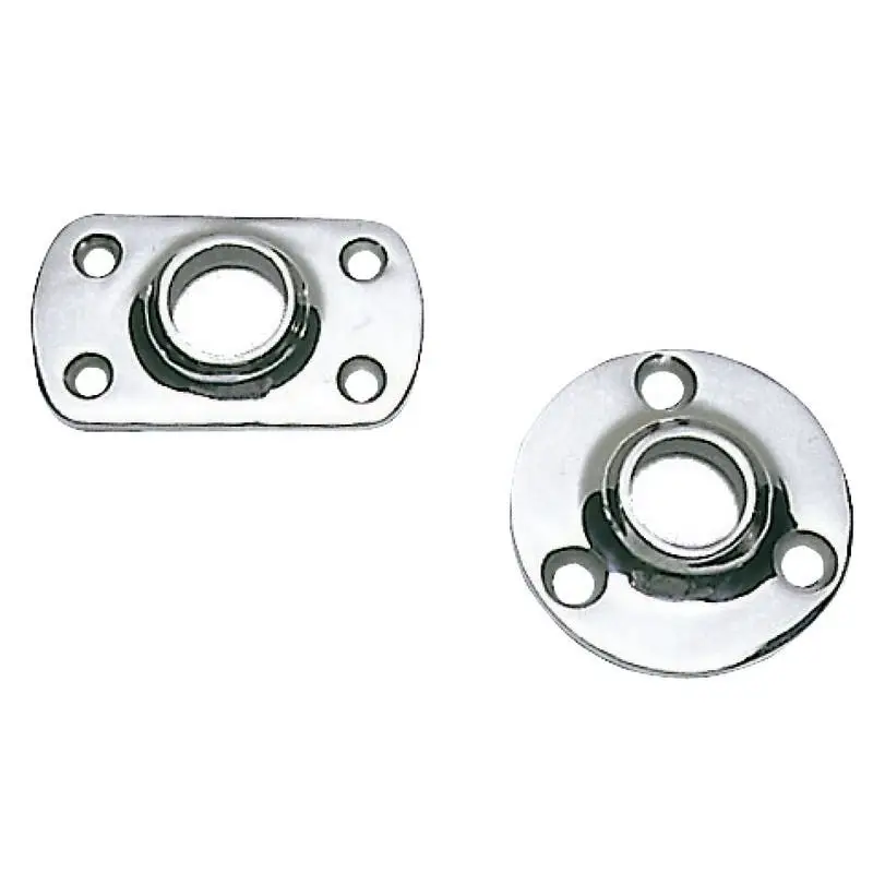Professionale Base Pulpito Rettangolare 90° in Acciaio Inox AISI 316 - 25 mm - Osculati - Alta Robustezzza e Design Lucidato a Specchio per Nautica e Vela