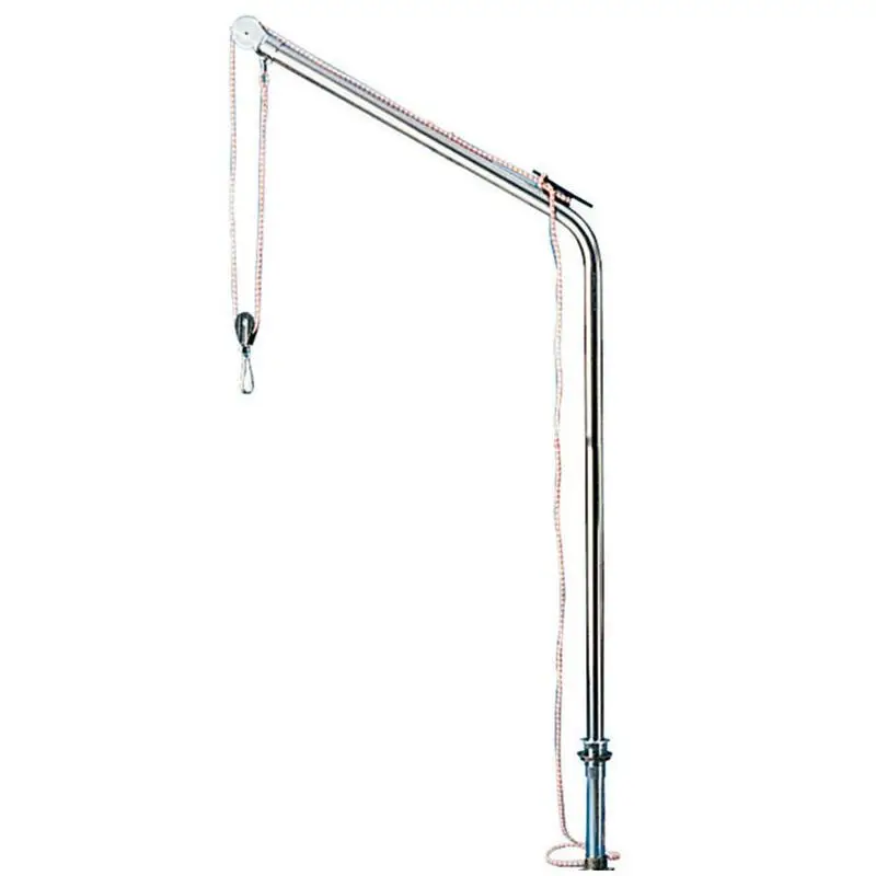 Ultima Occasione Gruetta Inox 40 mm - Max 125 kg, Girevole e Asportabile per Nautica con Accessori Completamente Includi