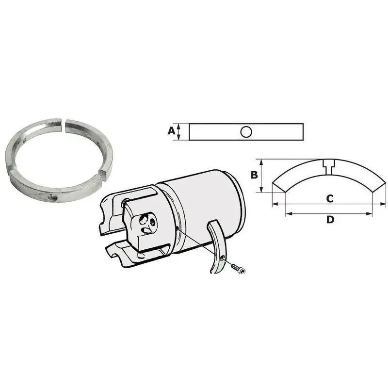 Vendita Finale Kit Anodi in Zinco per SailDrive VOLVO - 3 Pezzi Tecnoseal per Protezione Anticorrosiva Barche Nautica