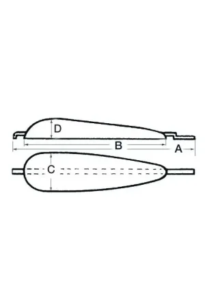 Acquista Ora Anodo da Saldare in Zinco Tecnoseal 5000 g Rastremato e Forabile per la Protezione delle Barche