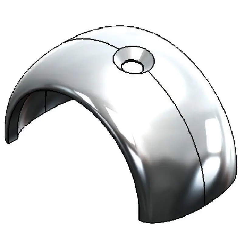Ultimissimo Modello Coprigiunta inox per Radial, base invisibile rigida da avvitare/rivettare sullo scafo, spezzoni da 2 m, montaggio a pressione senza riscaldamento, profilo esterno semirigido.