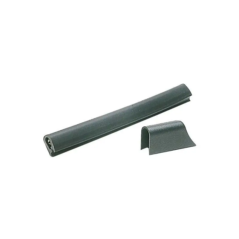 Offerta Del Giorno Profilo in PVC Nero 37 x 45 mm per Nautica - Rotolo da 24 m, Fissaggio All'Estremità, Tessilmare
