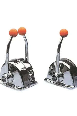 Bileva Morse MT3 Doppia per Barche - Monoleva Cromata con Comandi Integrati per Acceleratore e Invertitore Ultime Pezzi